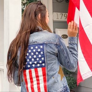 American Painted Denim Jacket